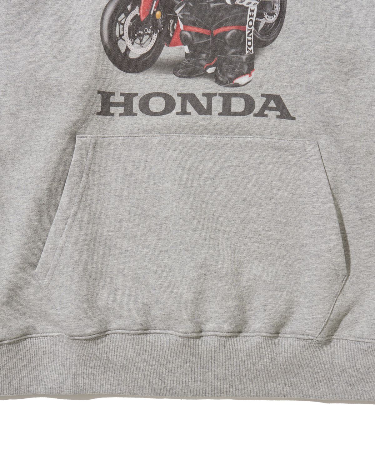 핍스 모터사이클(PHYPS MOTORCYCLE) Racing Bear Hoodie Gray