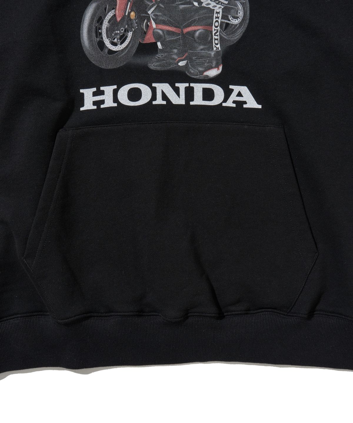핍스 모터사이클(PHYPS MOTORCYCLE) Racing Bear Hoodie Black