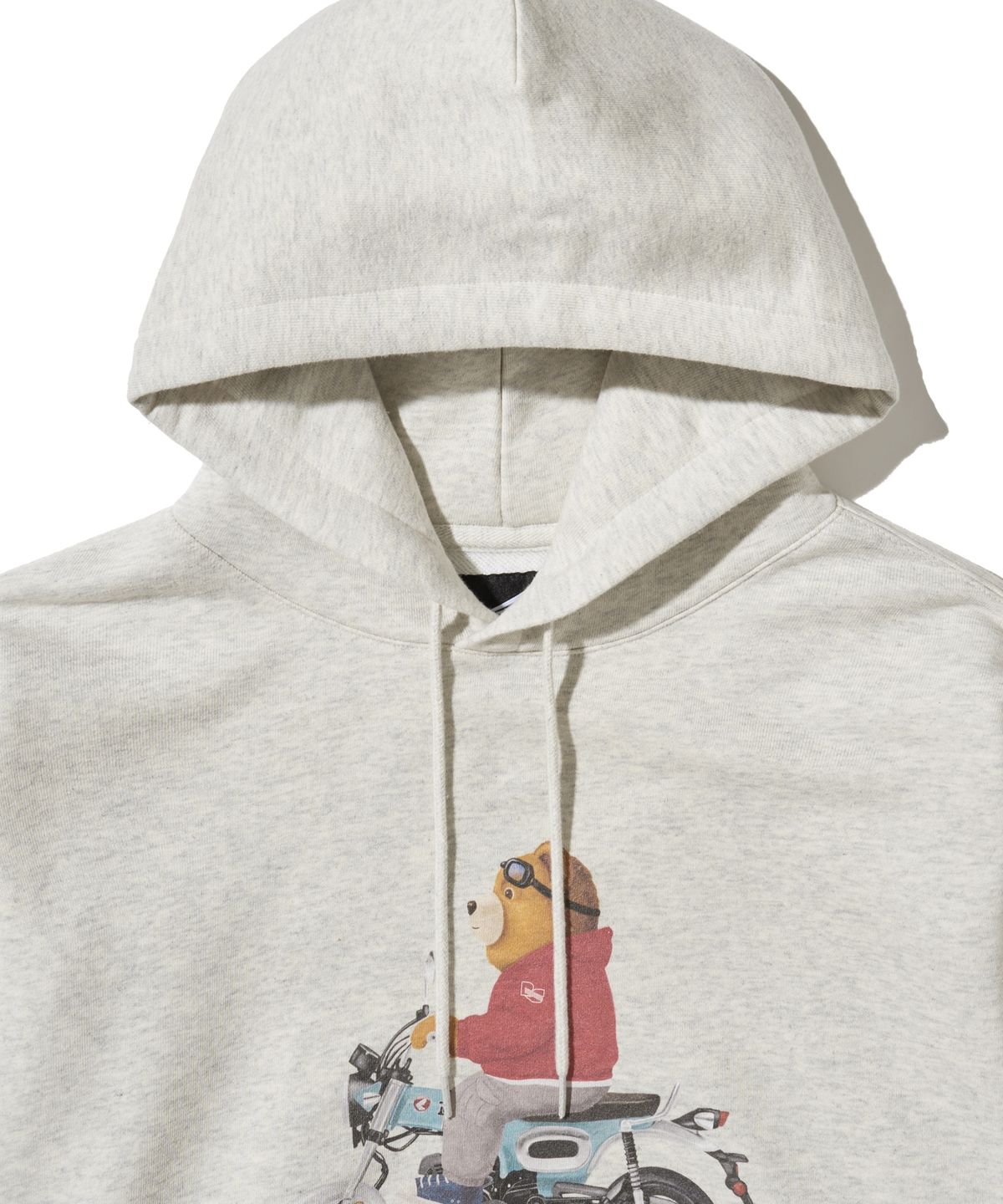 핍스 모터사이클(PHYPS MOTORCYCLE) DAX Bear Hoodie Oatmeal