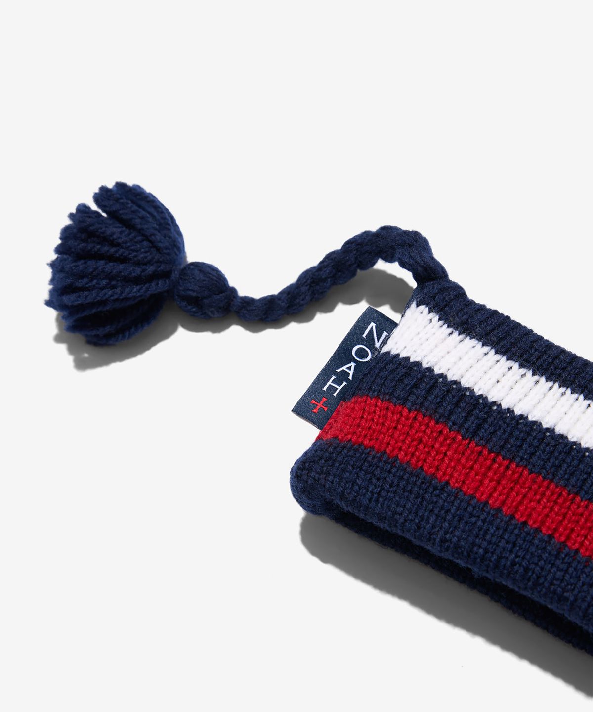 노아(NOAH) (U) 스트라이프드 테슬 이어밴드 네이비 STRIPED TASSEL EARBAND NAVY