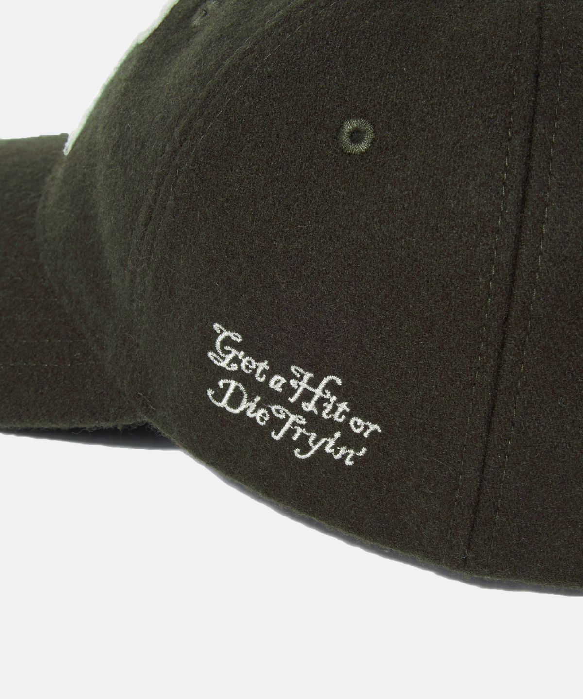 에스피오나지(ESPIONAGE) NY Skeletons Wool Ball Cap Dark Olive