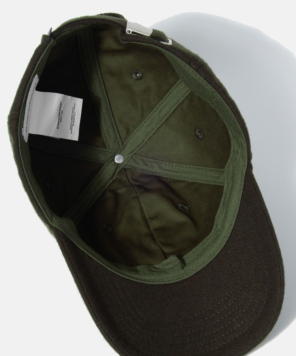 에스피오나지(ESPIONAGE) NY Skeletons Wool Ball Cap Dark Olive