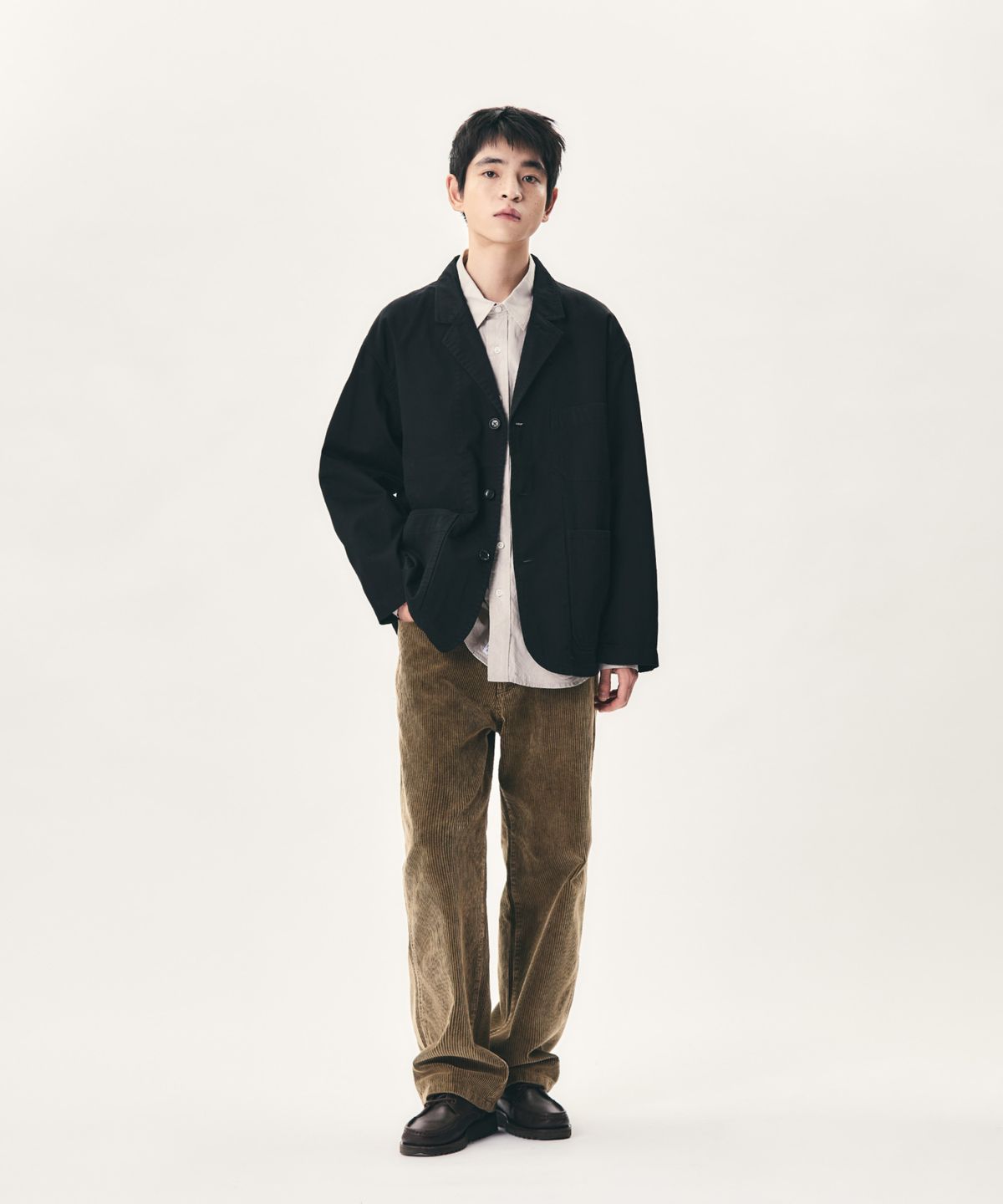 에스피오나지(ESPIONAGE) Vintage Corduroy 5Pocket Pants Washed Brown
