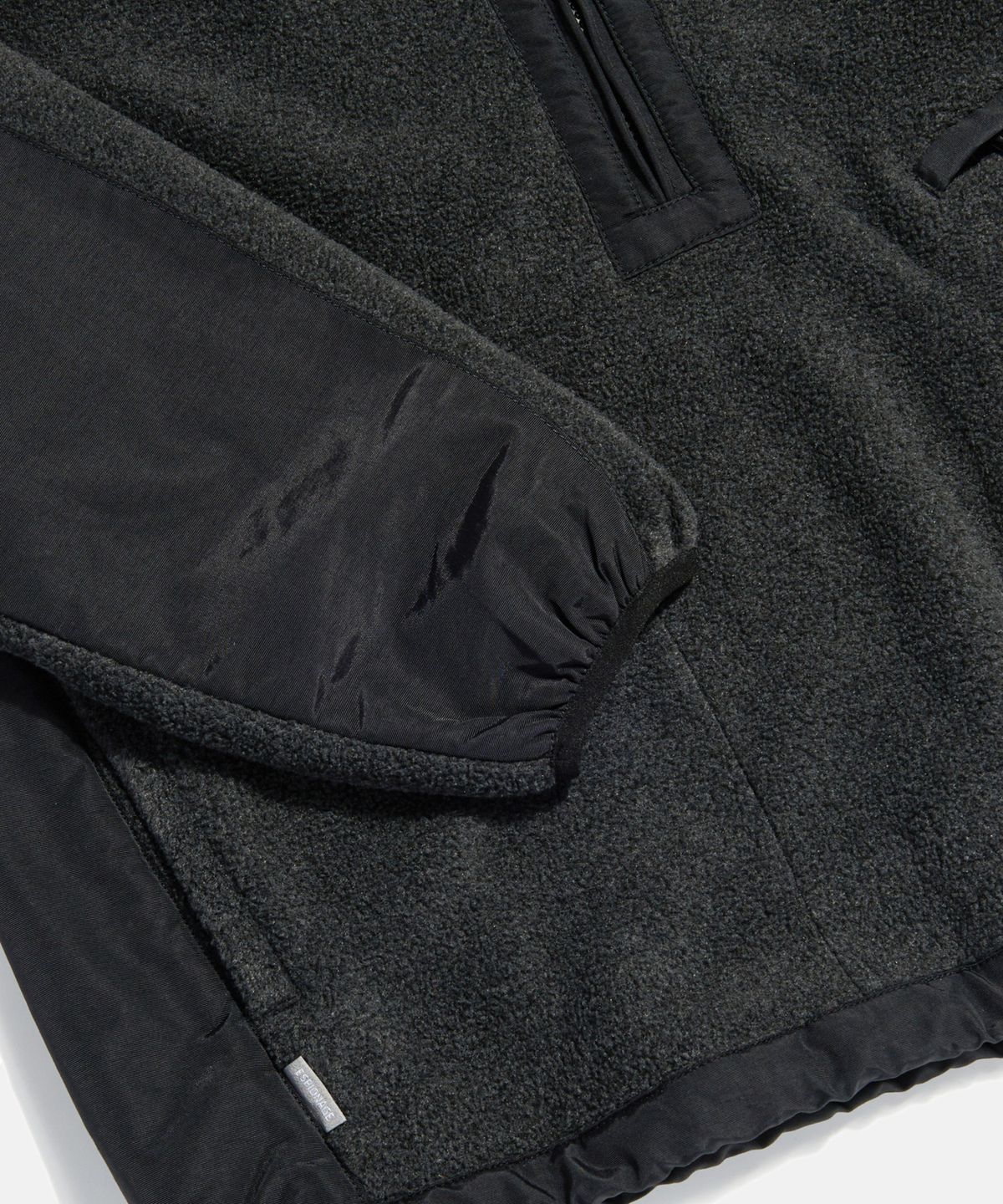 에스피오나지(ESPIONAGE) Expl. Fleece Pullover Anorak Dark Grey