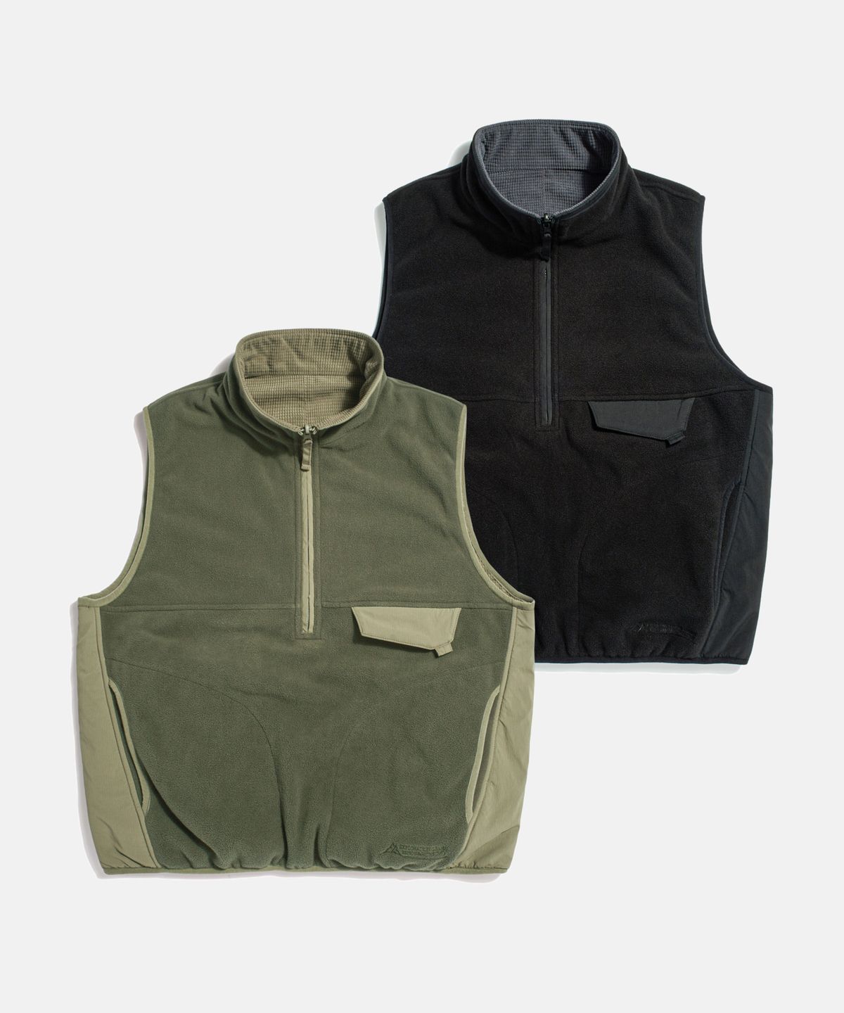 에스피오나지(ESPIONAGE) Expl. Reversible Pullover Vest Black