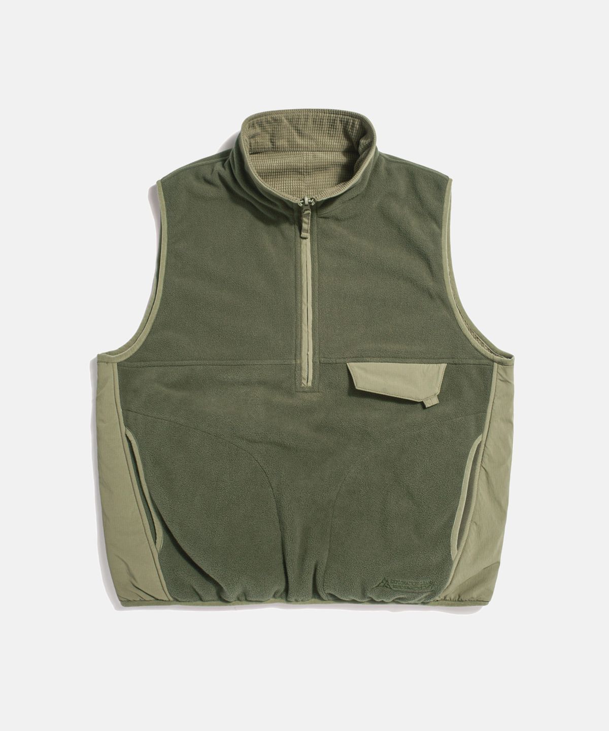 에스피오나지(ESPIONAGE) Expl. Reversible Pullover Vest Moss Green