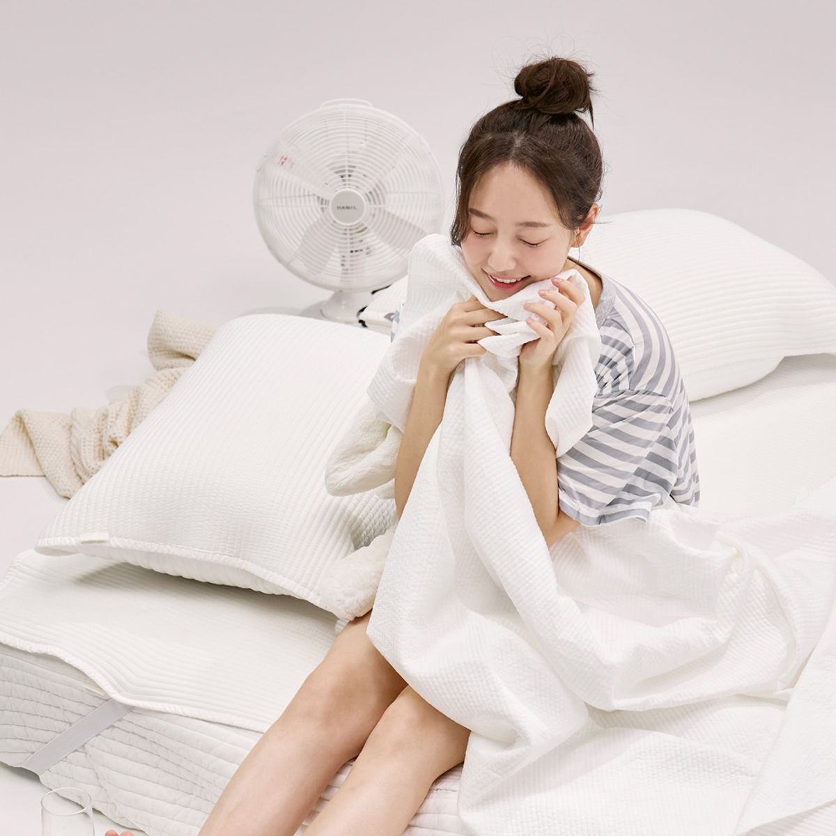 롤베이비(LOLBABY) 롤베이비 쿨에어론 듀라론 냉감패드 쿨링 여름 매트리스 패드