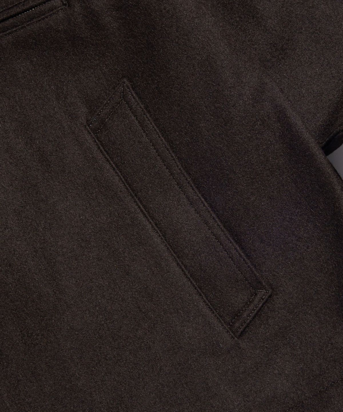 에스피오나지(ESPIONAGE) Wool Blend Track Blouson Dark Brown