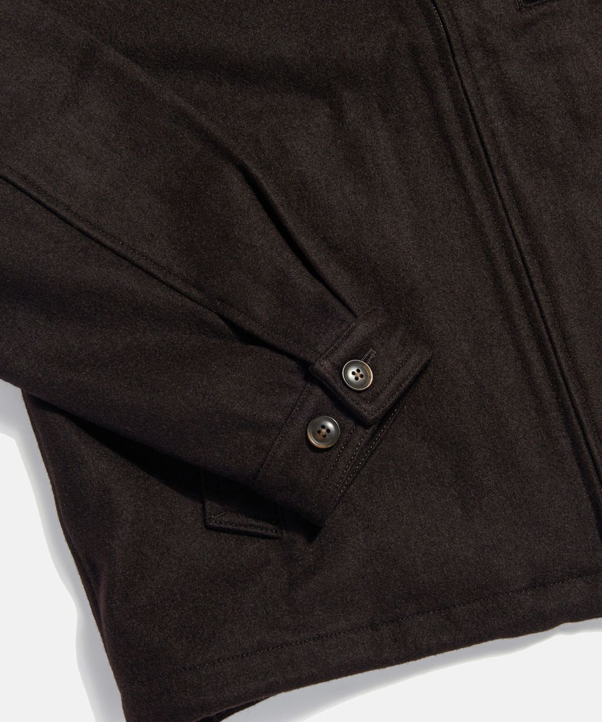 에스피오나지(ESPIONAGE) Wool Blend Track Blouson Dark Brown