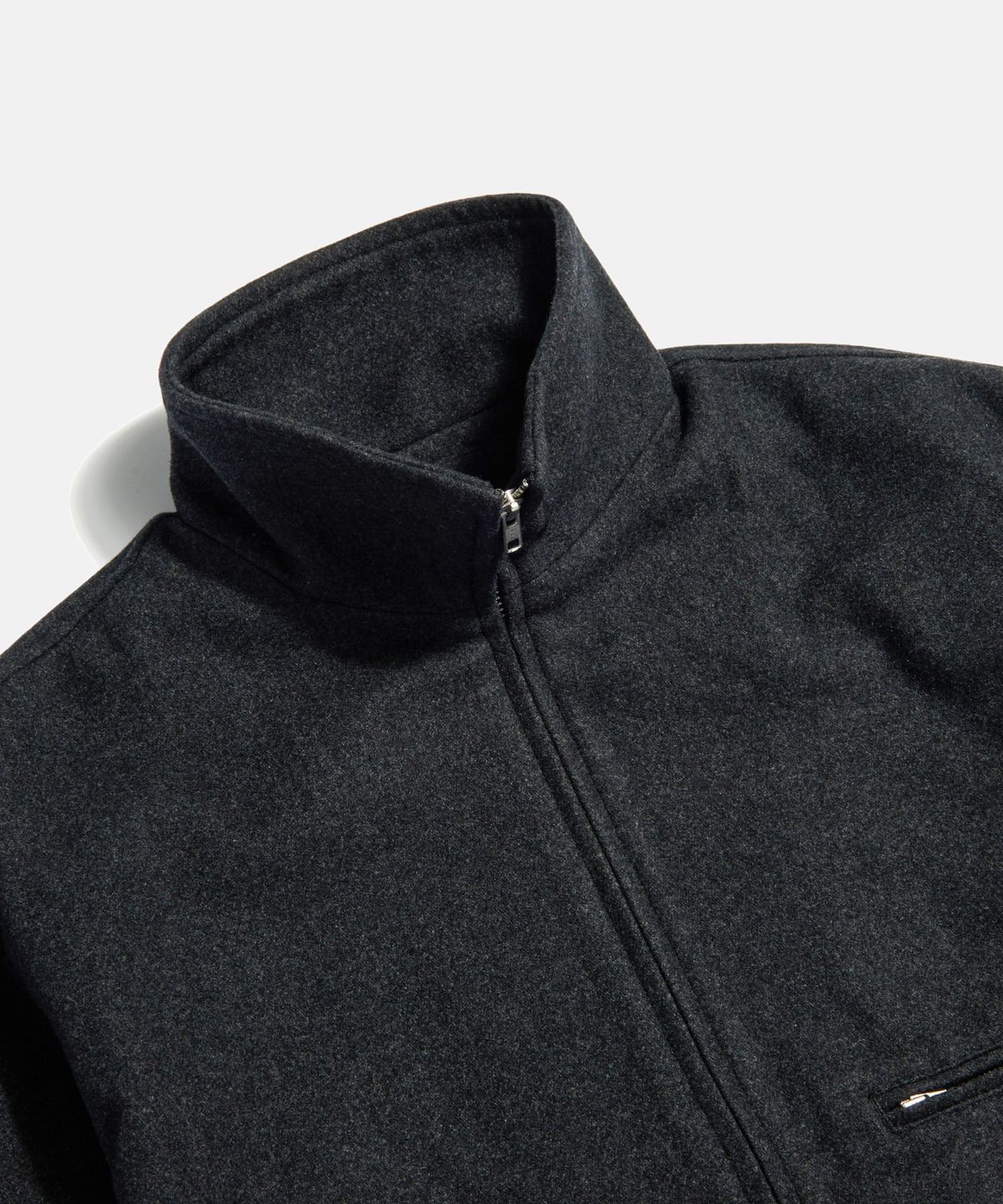 에스피오나지(ESPIONAGE) Wool Blend Track Blouson Charcoal