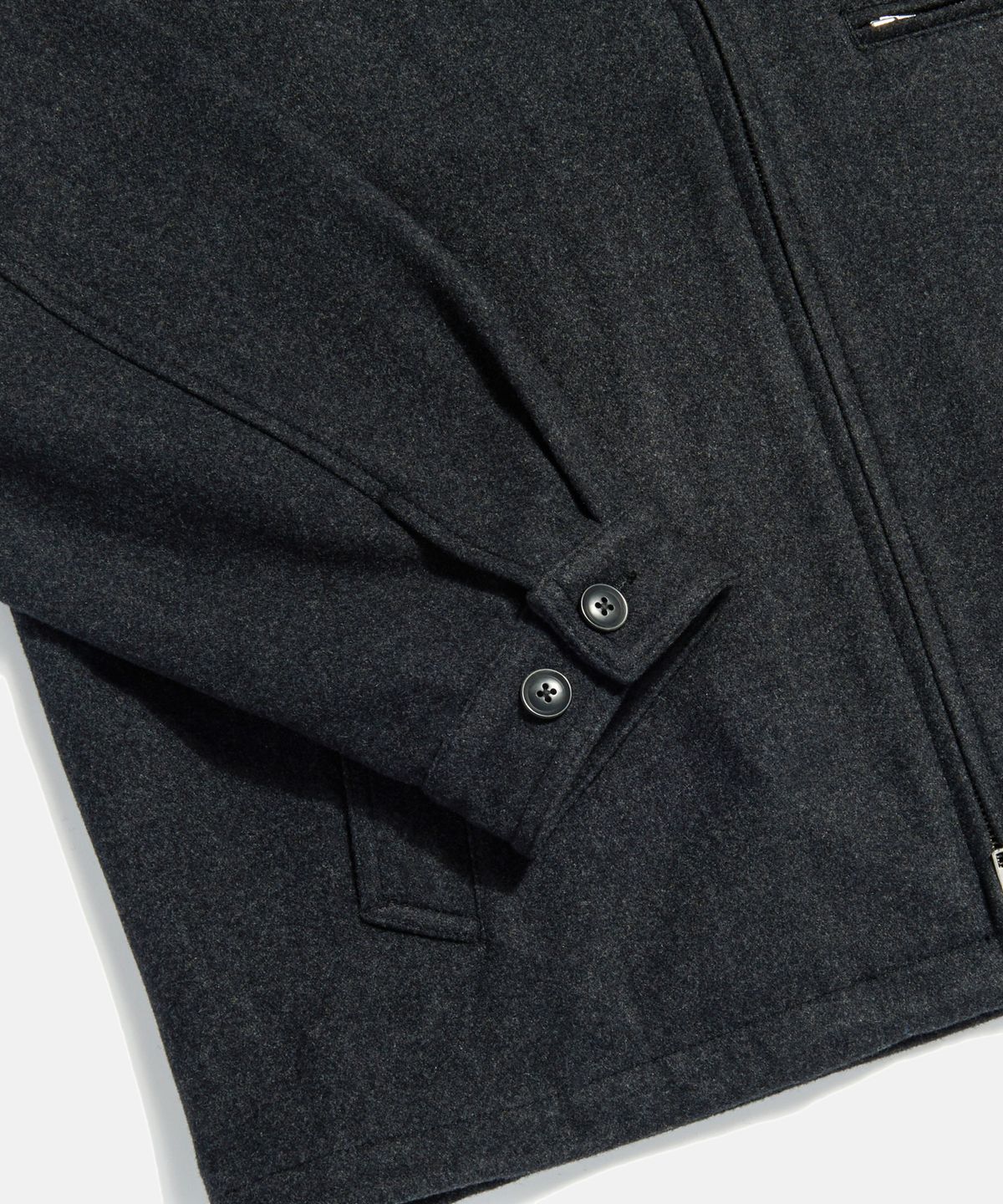 에스피오나지(ESPIONAGE) Wool Blend Track Blouson Charcoal