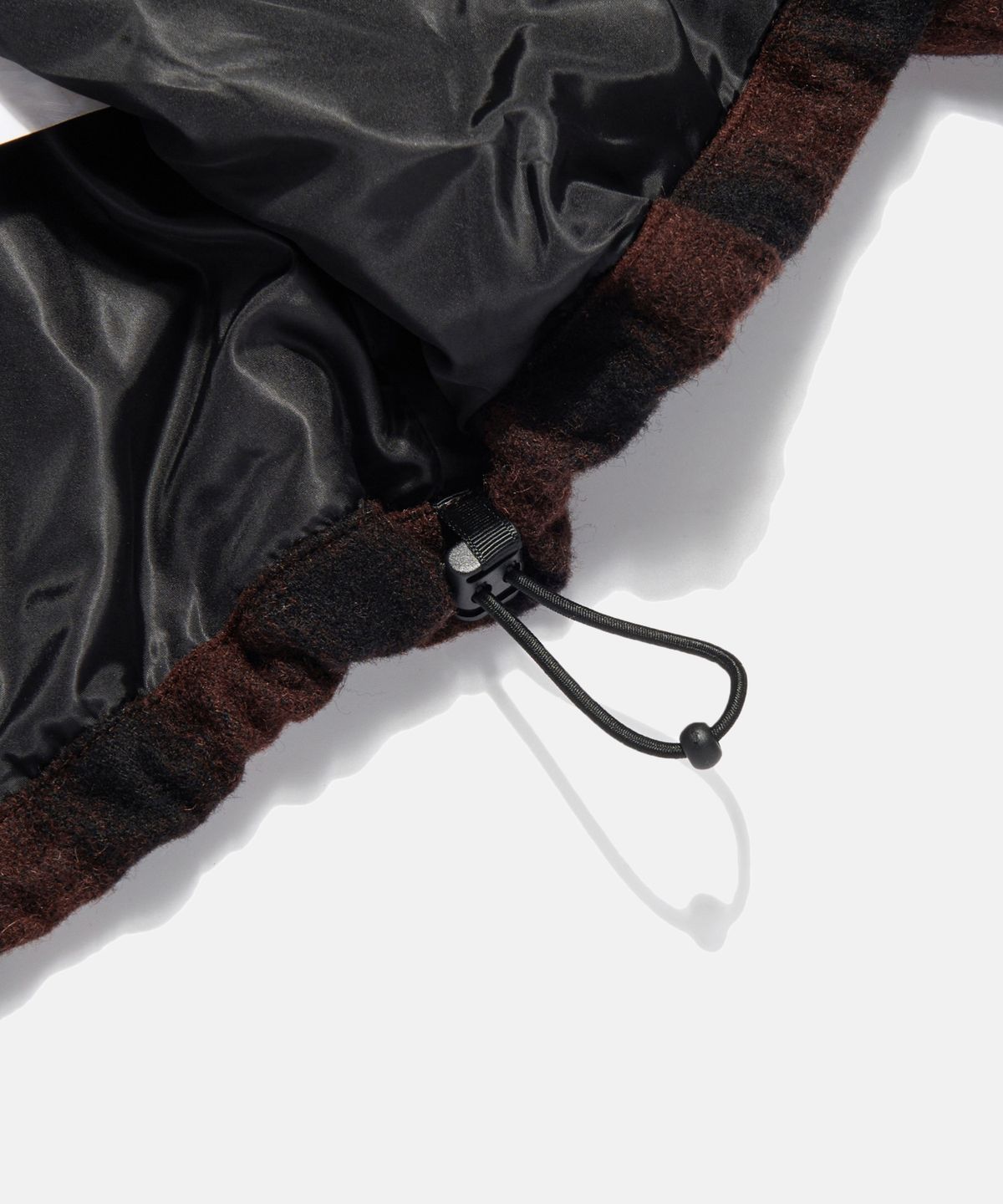 에스피오나지(ESPIONAGE) Wool Blend Plaid Track Blouson Brown