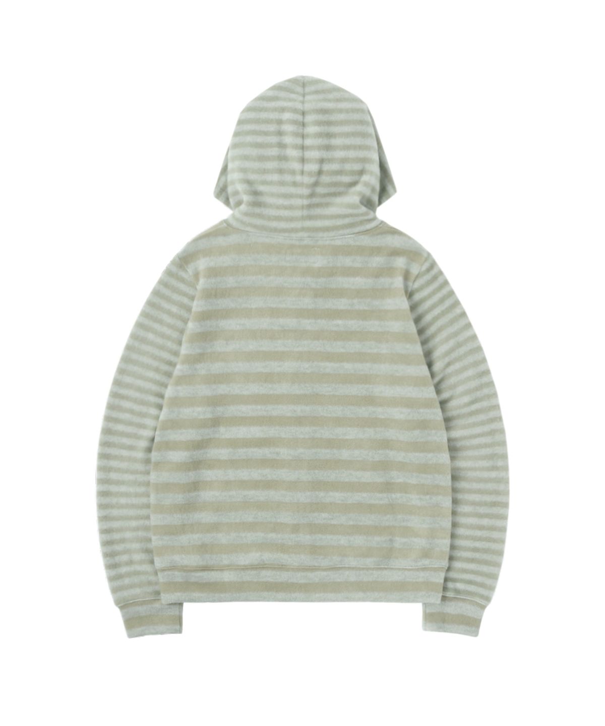 써넥트(SUNNECT) Striped Knit Zip Hoodie - Sage