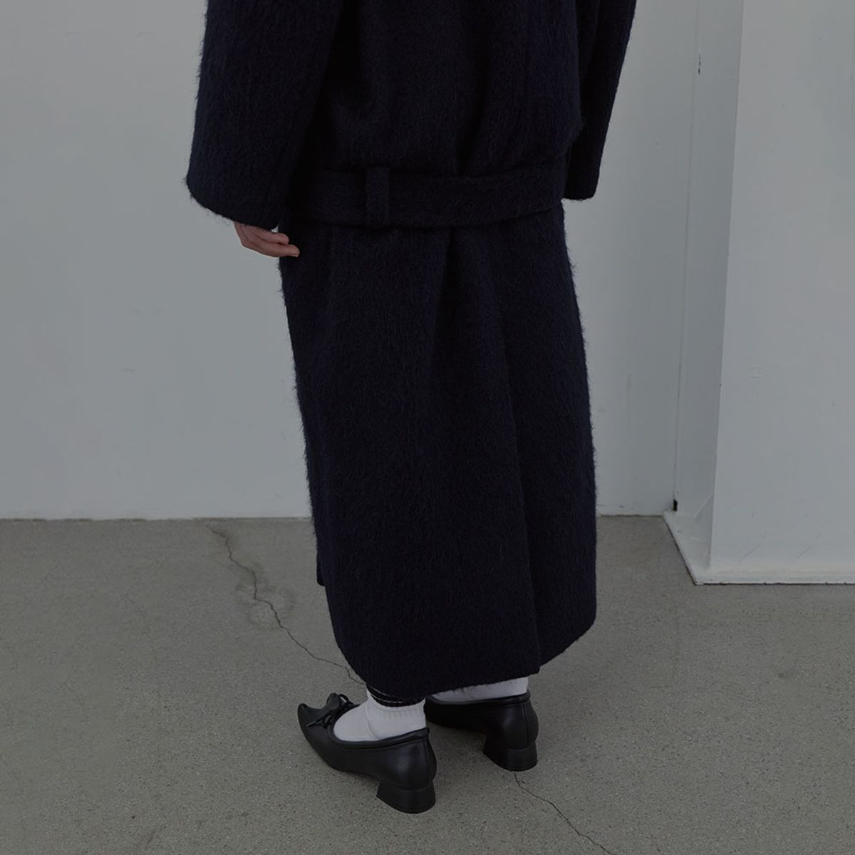 엘씨디씨티엠(LCDC™) LOWRISE BELTED COAT (DARK NAVY)