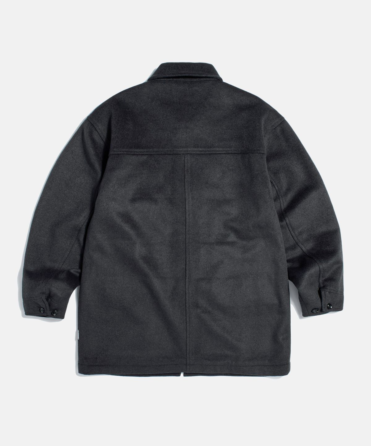 에스피오나지(ESPIONAGE) Wool Blend Car Coat Charcoal