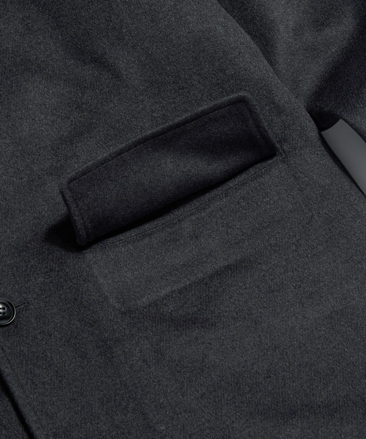에스피오나지(ESPIONAGE) Wool Blend Car Coat Charcoal