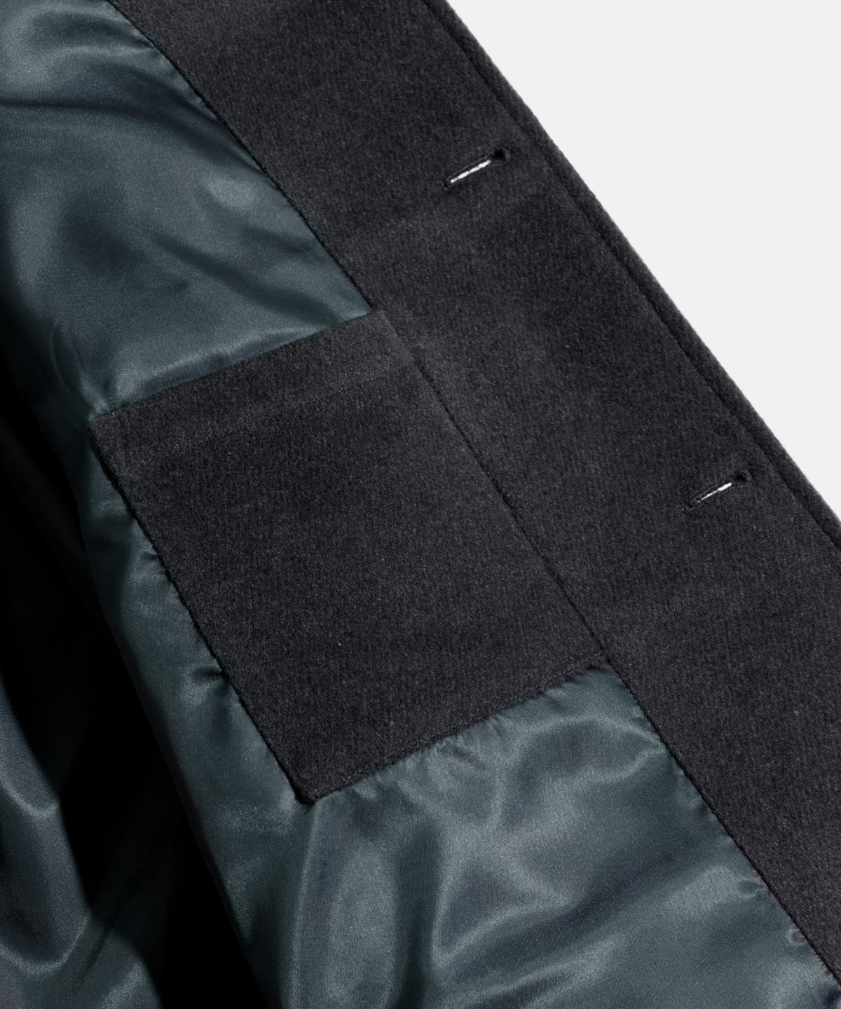 에스피오나지(ESPIONAGE) Wool Blend Car Coat Charcoal
