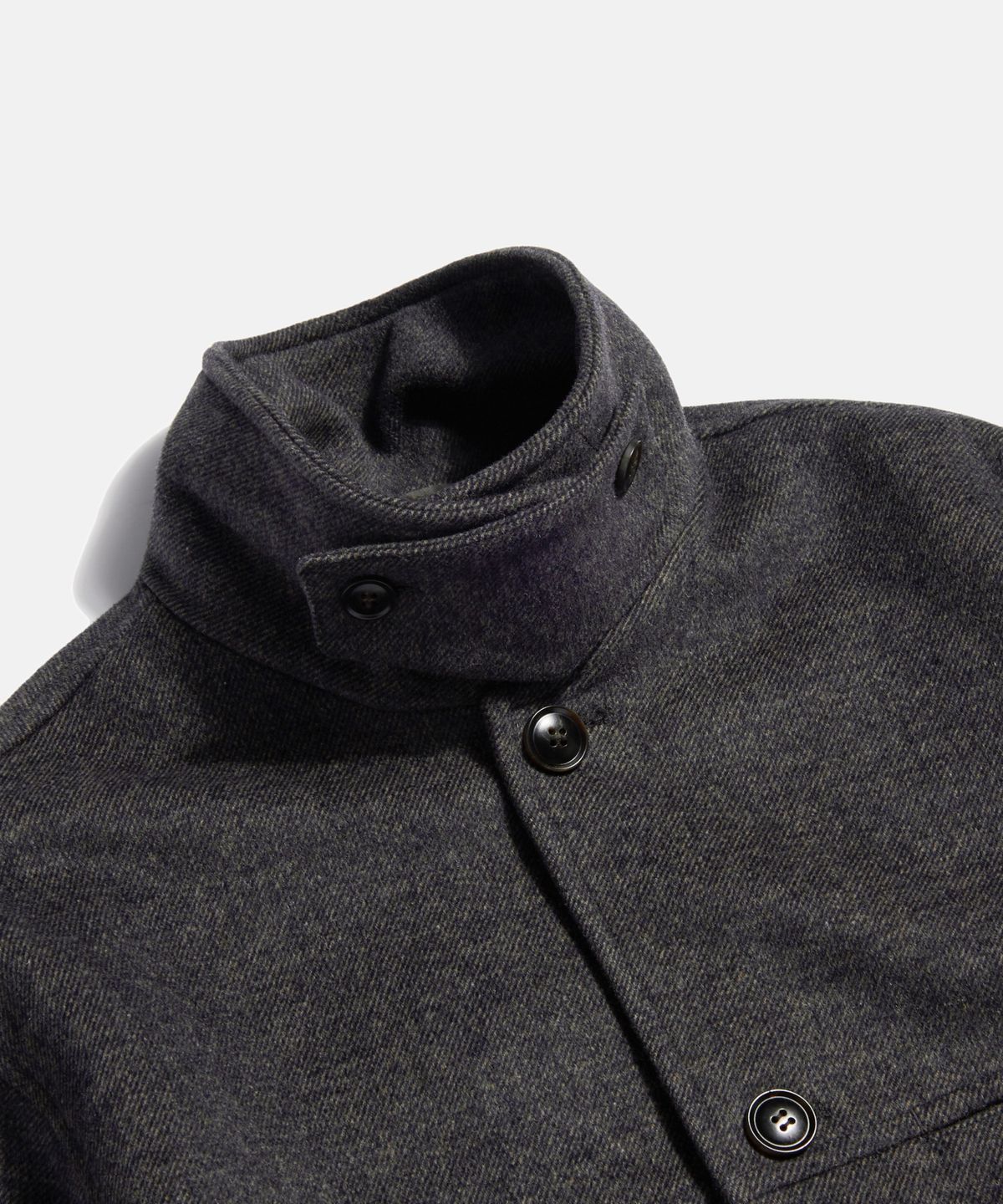 에스피오나지(ESPIONAGE) Wool Blend Car Coat Dark Dust