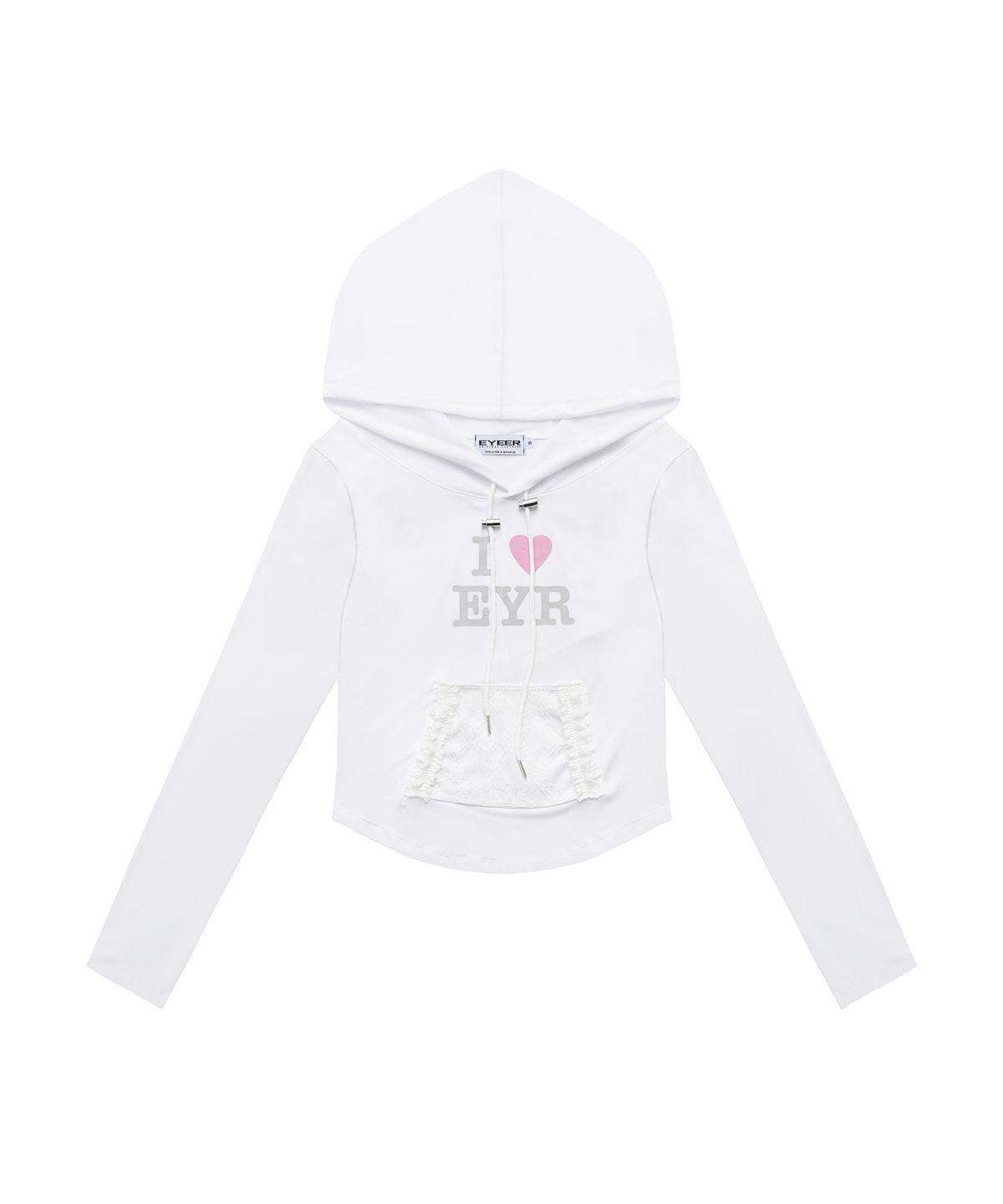 이와이이알(EYEER) I Love EYR Hoodie - White