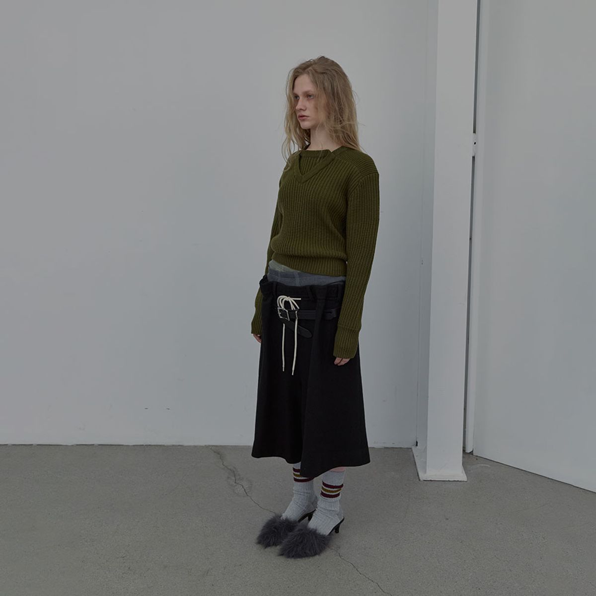 엘씨디씨티엠(LCDC™) DOUBLE LAYER PULLOVER (KHAKI)