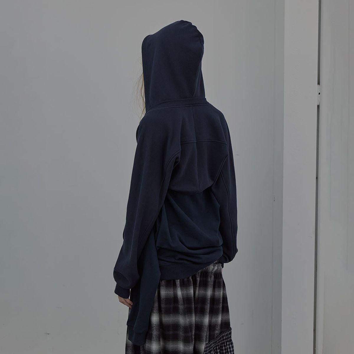 엘씨디씨티엠(LCDC™) JERSEY HOODED BOLERO (NAVY)
