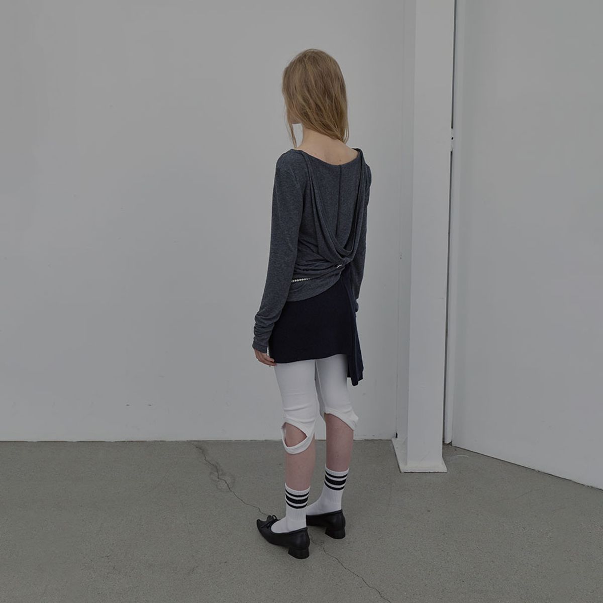 엘씨디씨티엠(LCDC™) DART-DETAIL HOODIE (MELANGE GREY)