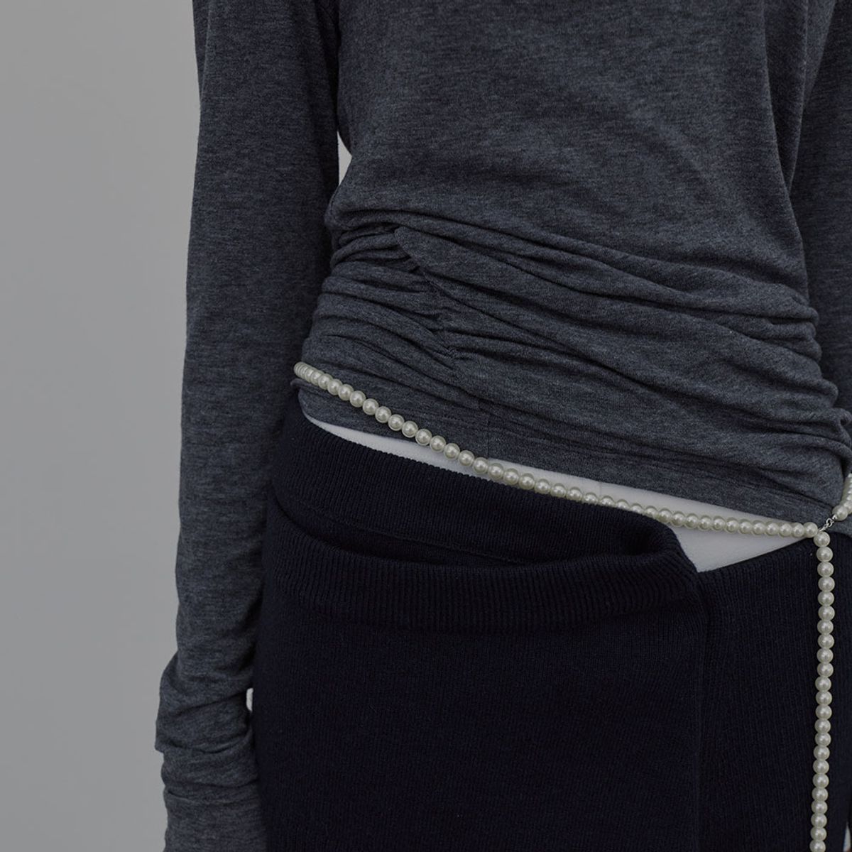 엘씨디씨티엠(LCDC™) DART-DETAIL HOODIE (MELANGE GREY)
