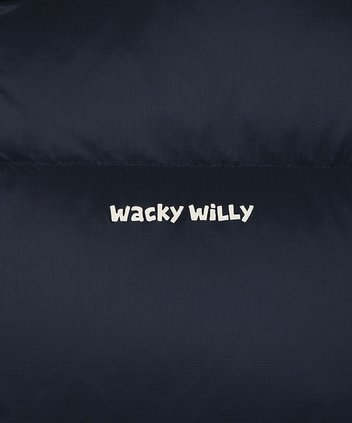 와키윌리(WACKY WILLY) 립스탑 다운 숏푸퍼 네이비