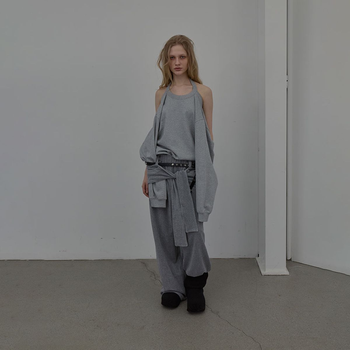 엘씨디씨티엠(LCDC™) HALTERNECK SWEATSHIRT (MELANGE GREY)