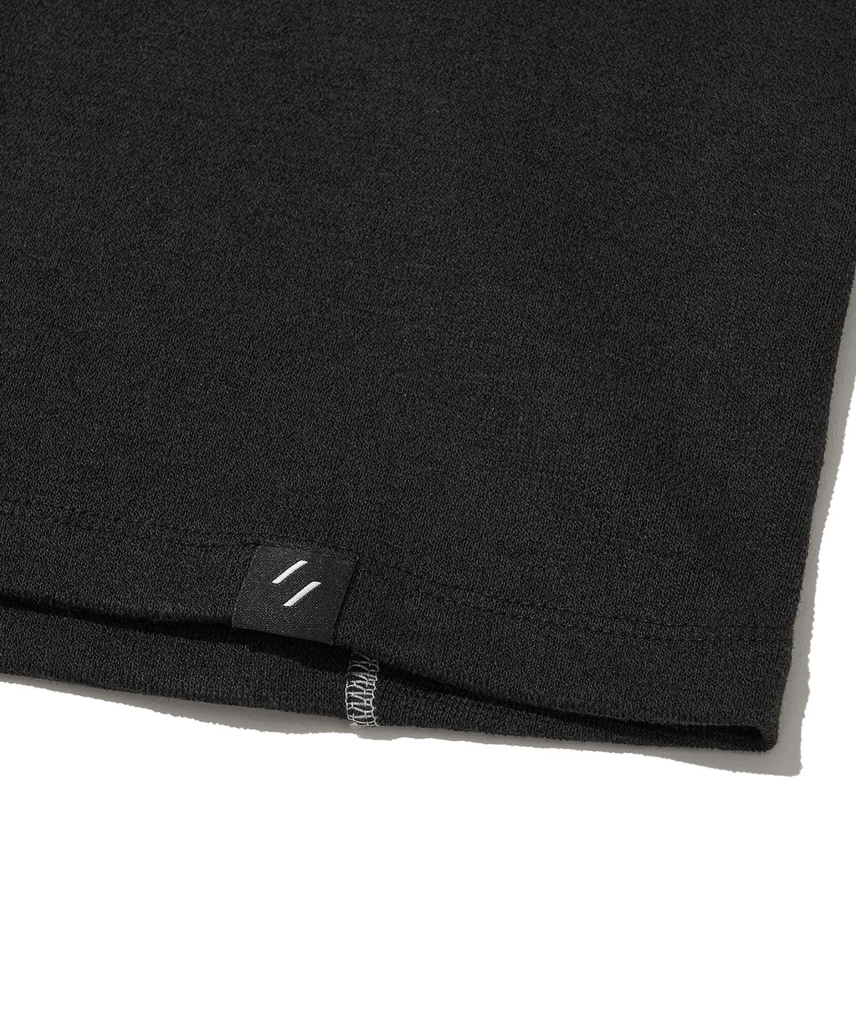 웰터 익스페리먼트(WELTER EXPERIMENT) PONTEX LONG SLEEVES T-SHIRT_BLACK
