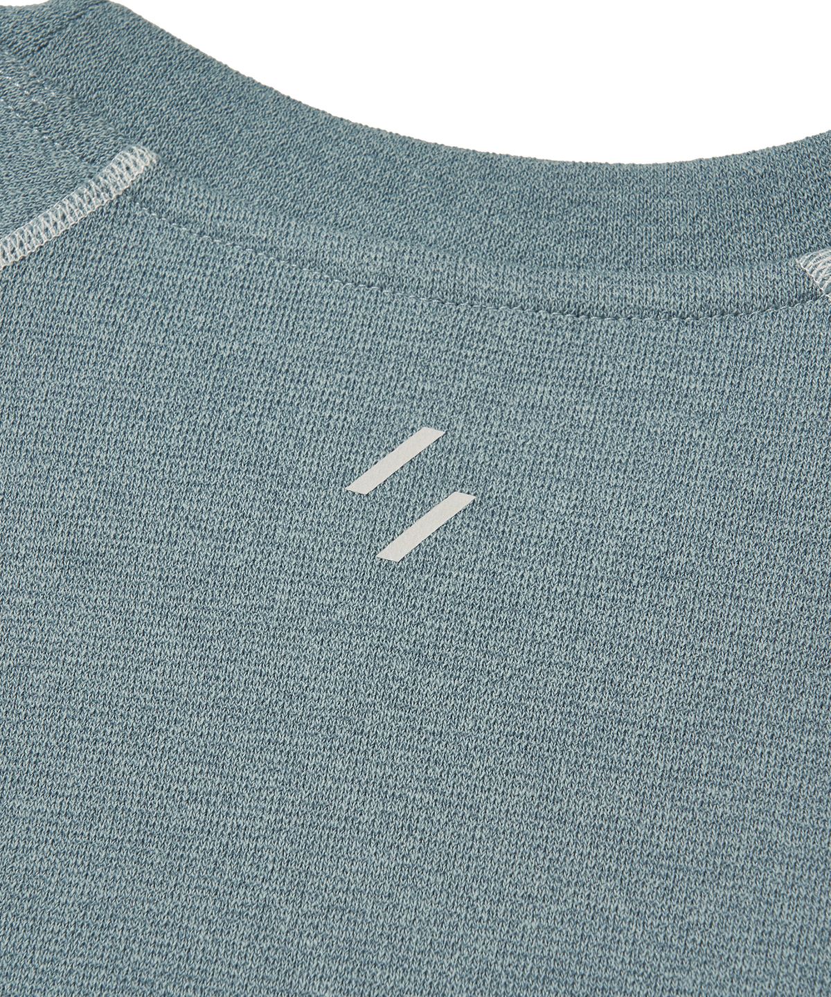 웰터 익스페리먼트(WELTER EXPERIMENT) PONTEX LONG SLEEVES T-SHIRT_BLUE