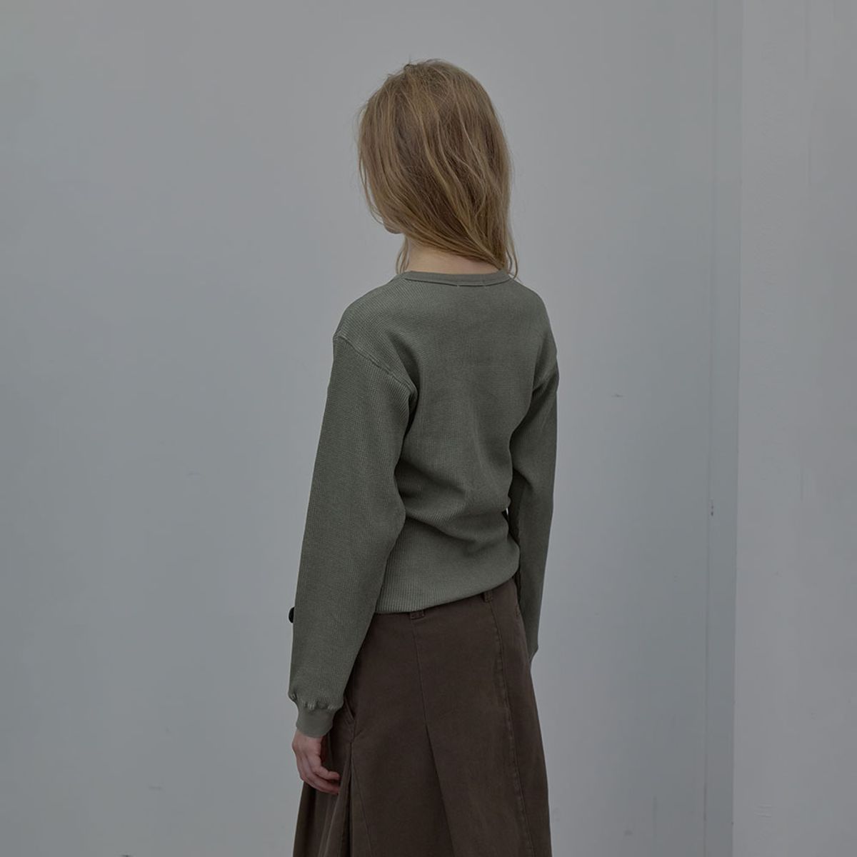 엘씨디씨티엠(LCDC™) PLAYBOOK WAFFLE T-SHIRT (KHAKI)