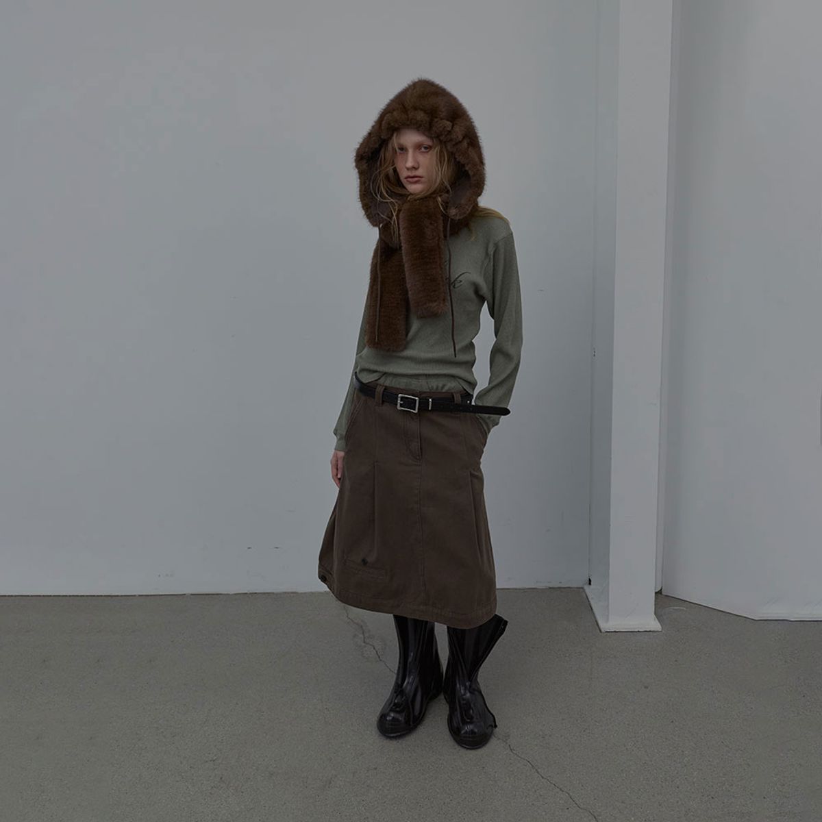 엘씨디씨티엠(LCDC™) PLAYBOOK WAFFLE T-SHIRT (KHAKI)