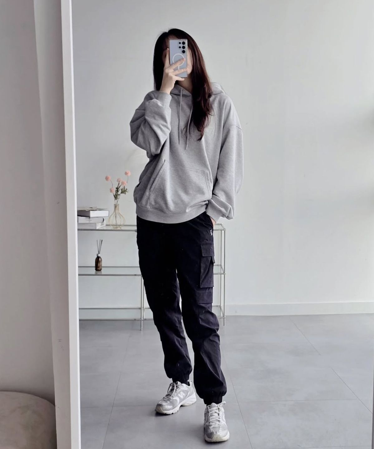 레이지비(LAZYBEE) 스트레치 4포켓 카고 조거 팬츠 데일리 등산 운동 스포츠 바지 W 블랙