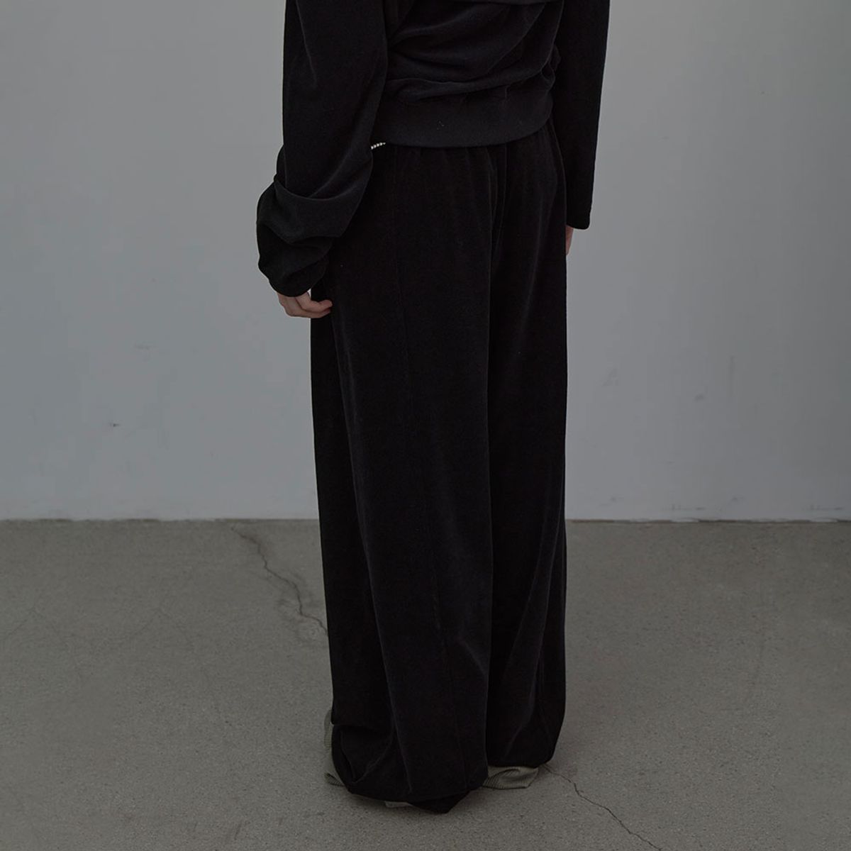 엘씨디씨티엠(LCDC™) TIED DETAIL JERSEY PANTS (BLACK)