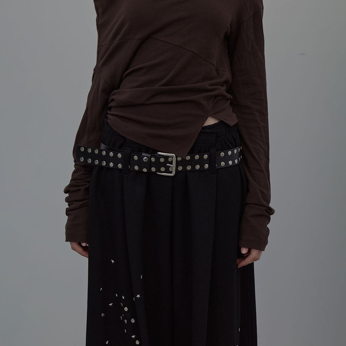 엘씨디씨티엠(LCDC™) SPARKLE WAFFLE PANTS (BLACK)