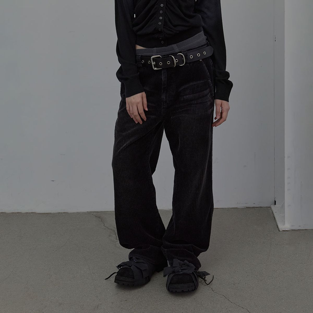 엘씨디씨티엠(LCDC™) WASHED CORDUROY PANTS (DARK GREY)
