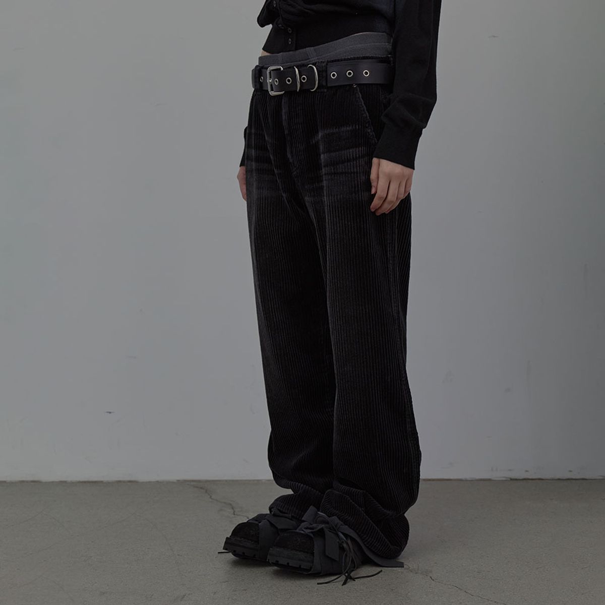 엘씨디씨티엠(LCDC™) WASHED CORDUROY PANTS (DARK GREY)