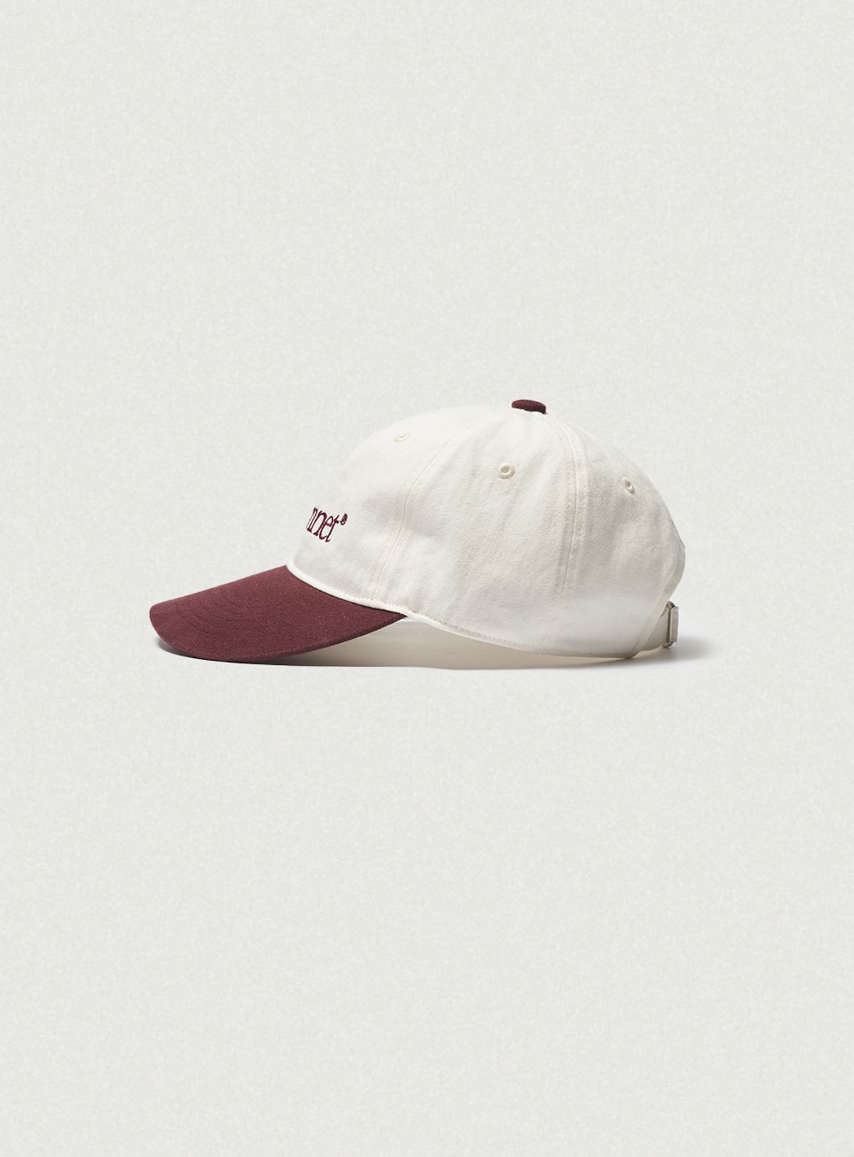 더바넷(THEBARNNET) Two-Tone Logo Ball Cap_Burgundy
