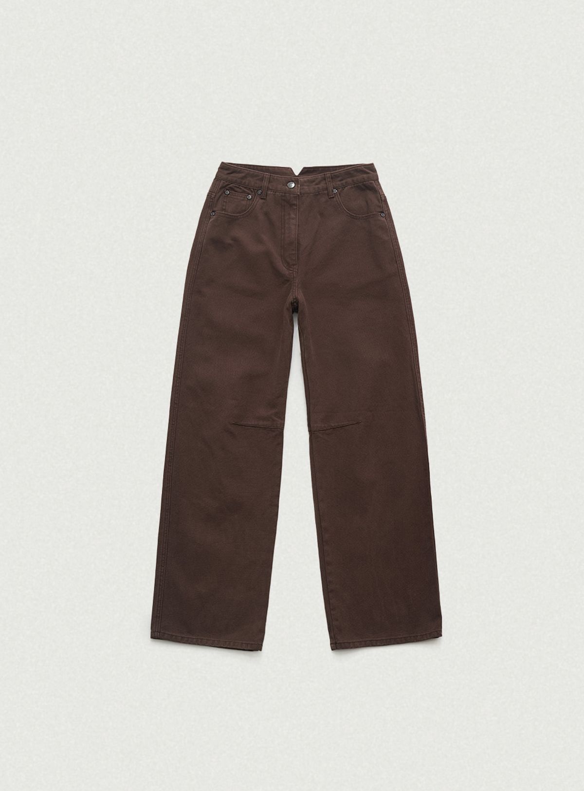 더바넷(THEBARNNET) Dyne Washed Denim Pants_Brown