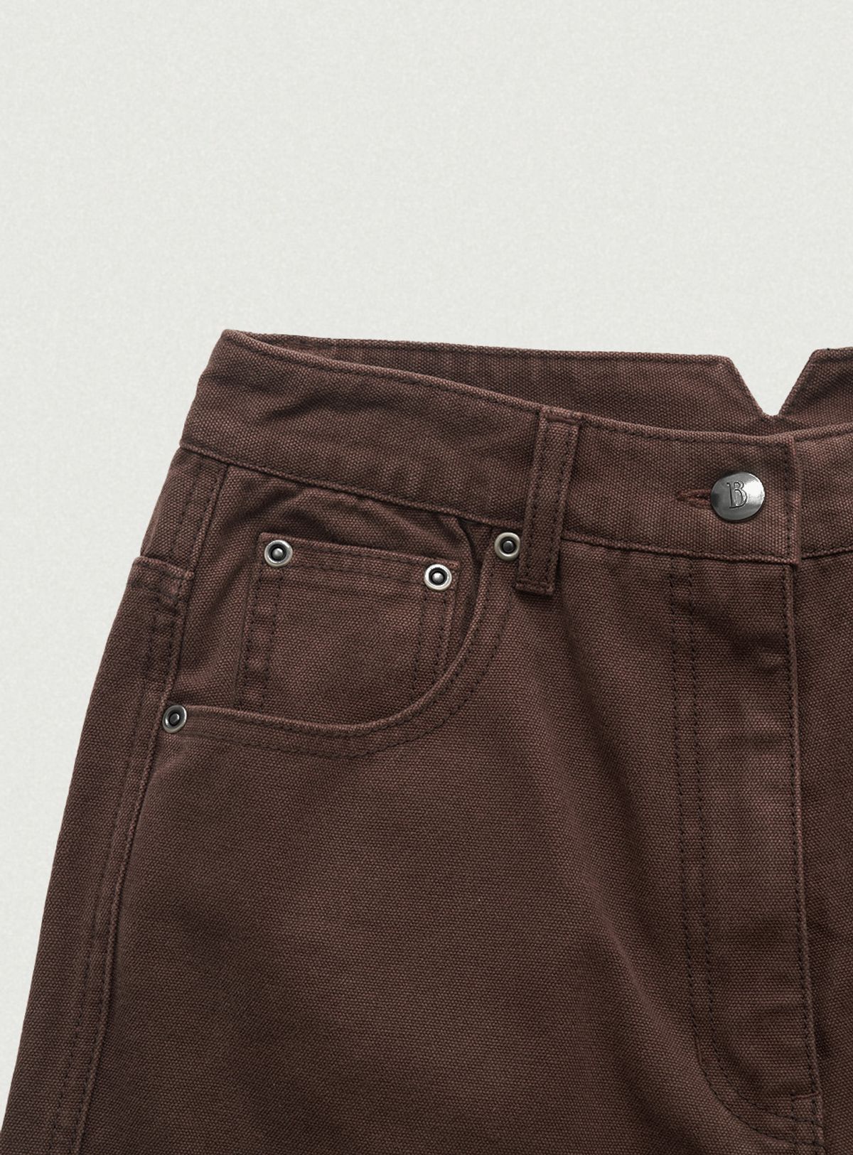 더바넷(THEBARNNET) Dyne Washed Denim Pants_Brown