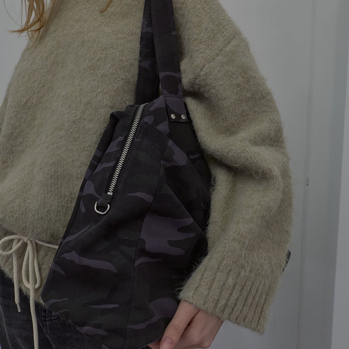 엘씨디씨티엠(LCDC™) LAYERED CAMO TOTE BAG (DARK GREY)
