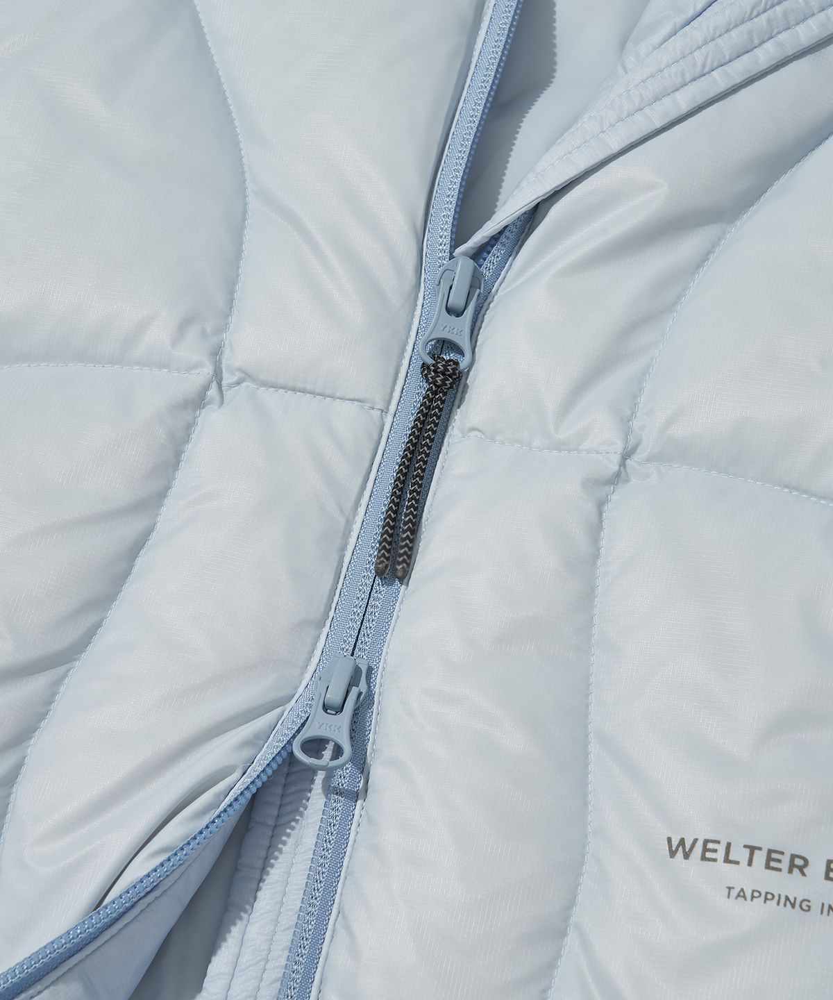 웰터 익스페리먼트(WELTER EXPERIMENT) AIRQUILT MIDWEIGHT PERTEX DOWN JACKET_SKY BLUE