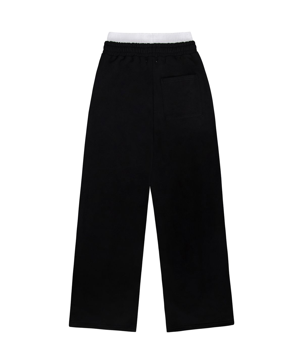 이와이이알(EYEER) Script Logo Layerd Sweatpants - Black