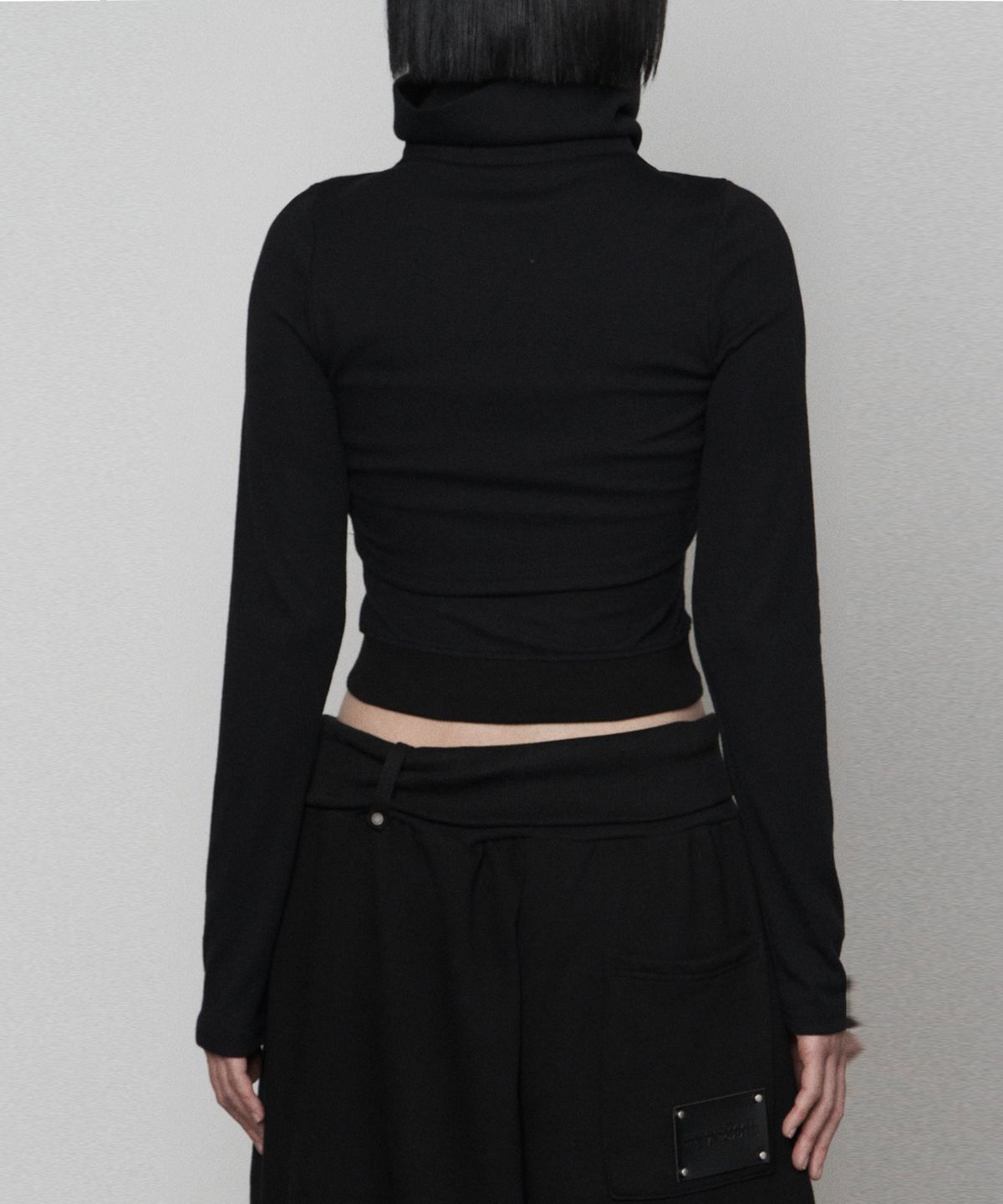 에트오소메(ETRE AU SOMMET) Polar Open Bolero Top Set (BLACK)