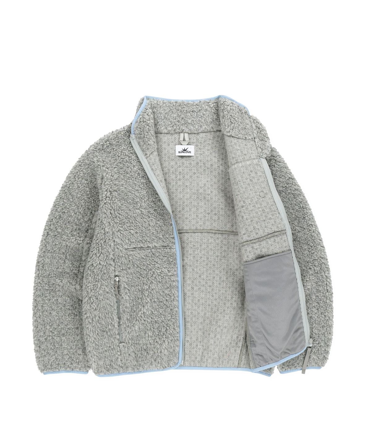 썬러브투어(SUNLOVETOUR) Kumo Sherpa Fleece Jacket Heather Grey