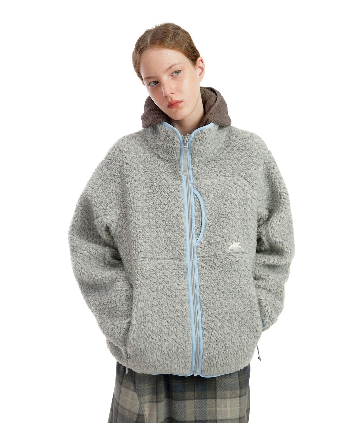 썬러브투어(SUNLOVETOUR) Kumo Sherpa Fleece Jacket Heather Grey