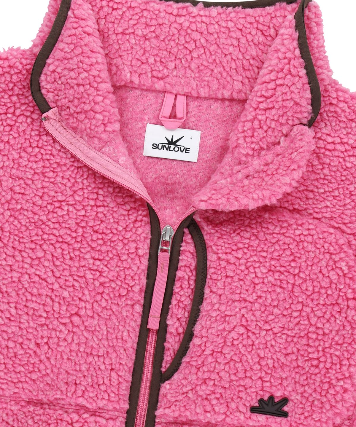 썬러브투어(SUNLOVETOUR) Kumo Sherpa Fleece Jacket Heather Pink