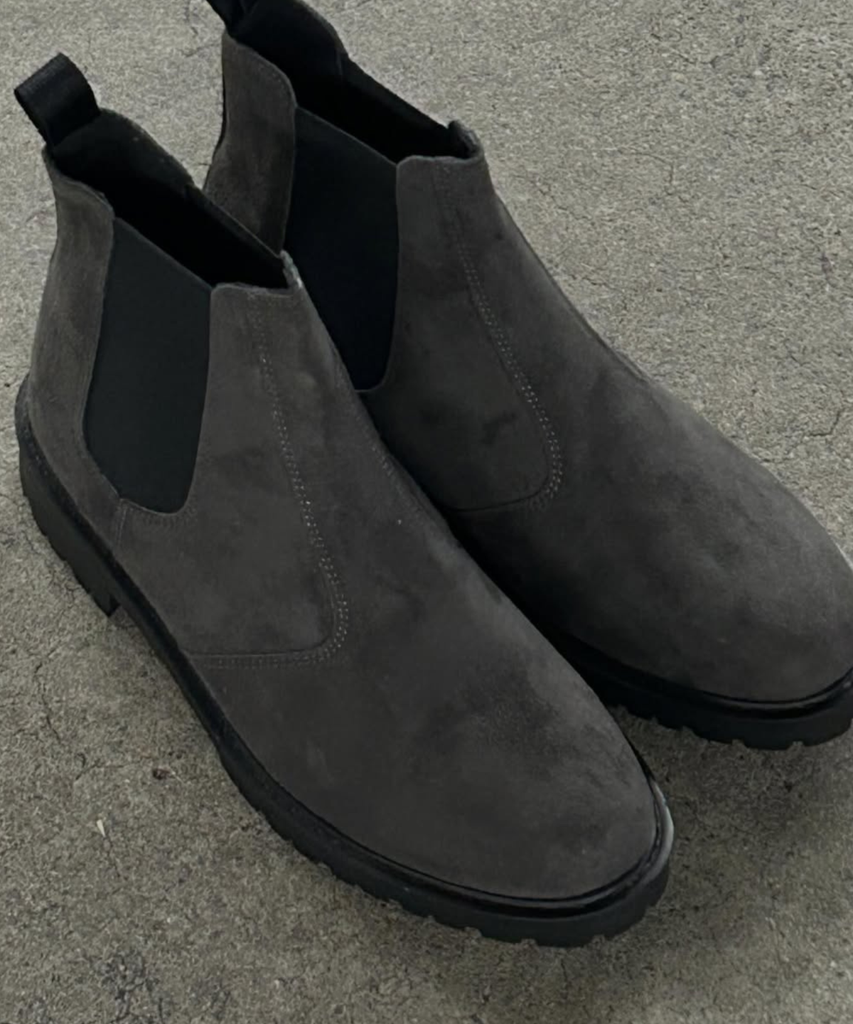 디퍼슈(DIFFERSHOE) 디퍼 시크릿 부츠 7CM [스웨이드 차콜]