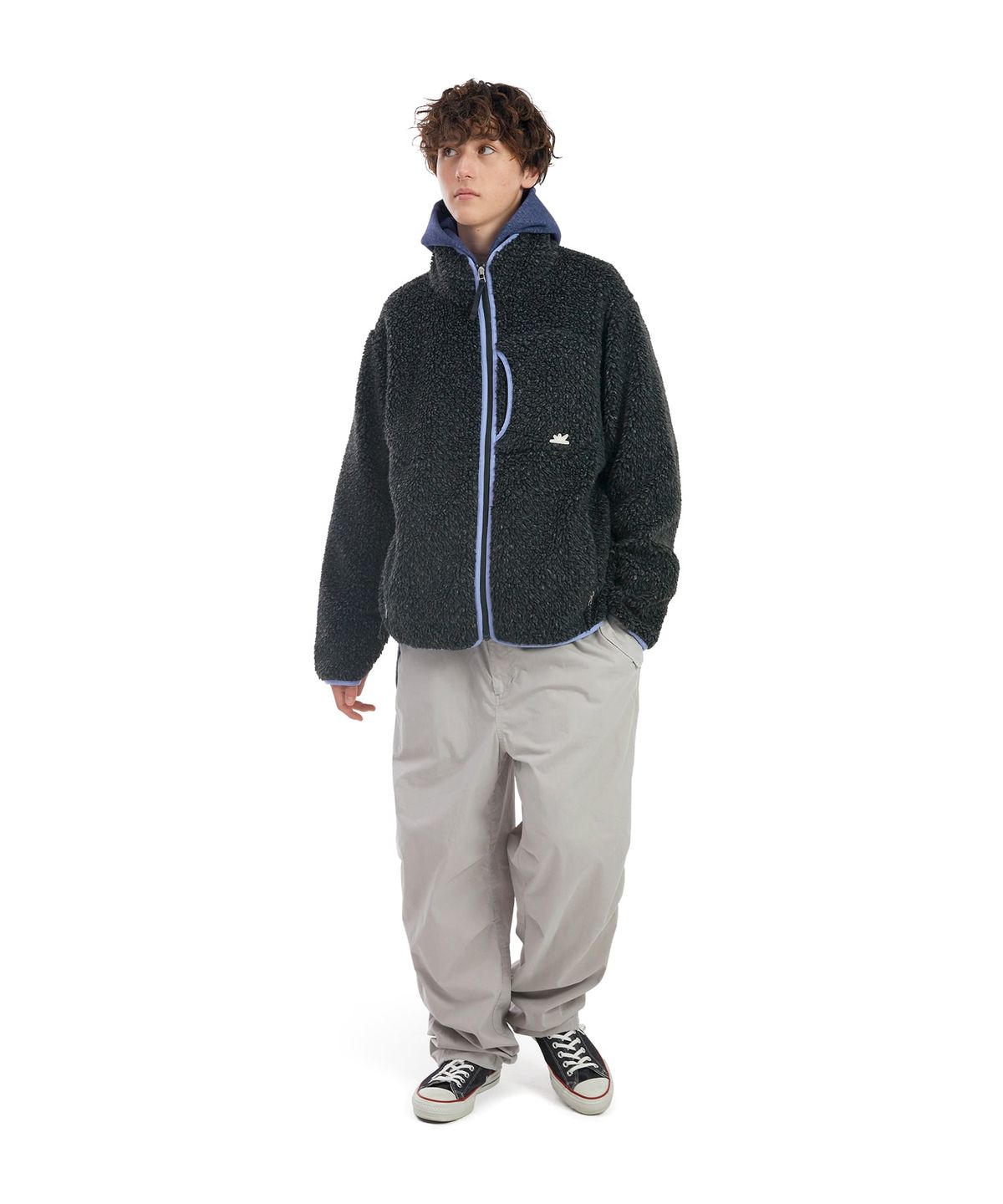 썬러브(SUNLOVE) Kumo Sherpa Fleece Jacket Heather Charcoal